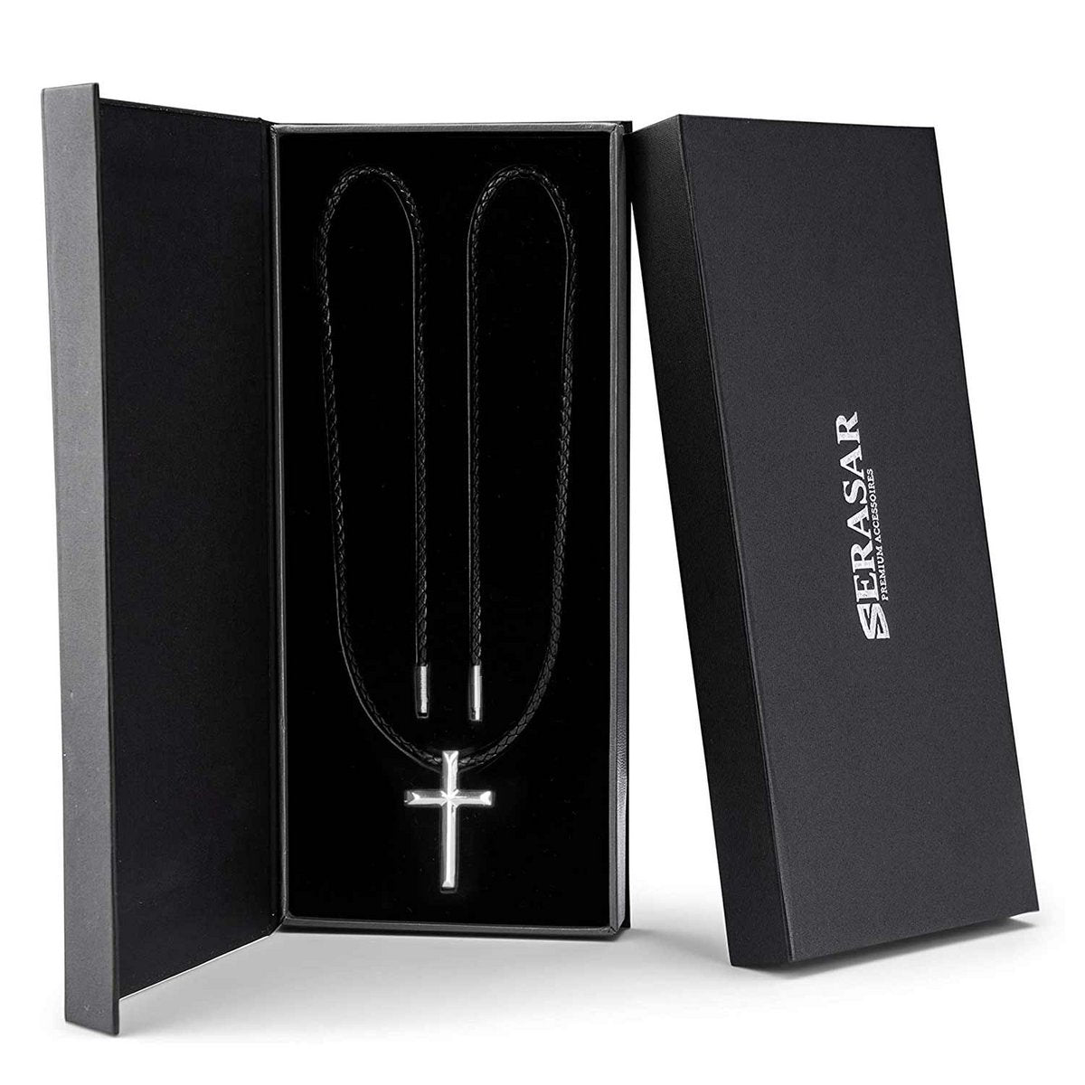 Leder Halskette "Kruis"