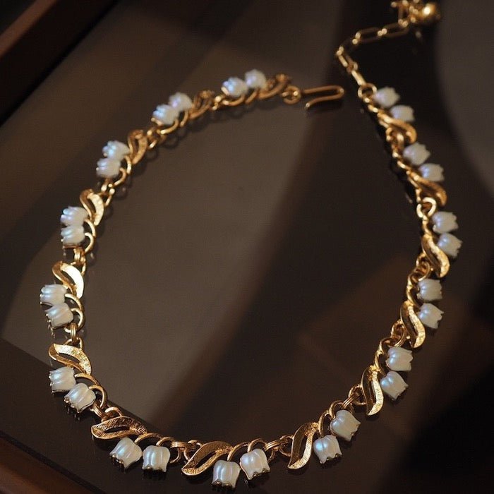 Moonlight Muguet - Vintage Lelietje-van-dalen ketting