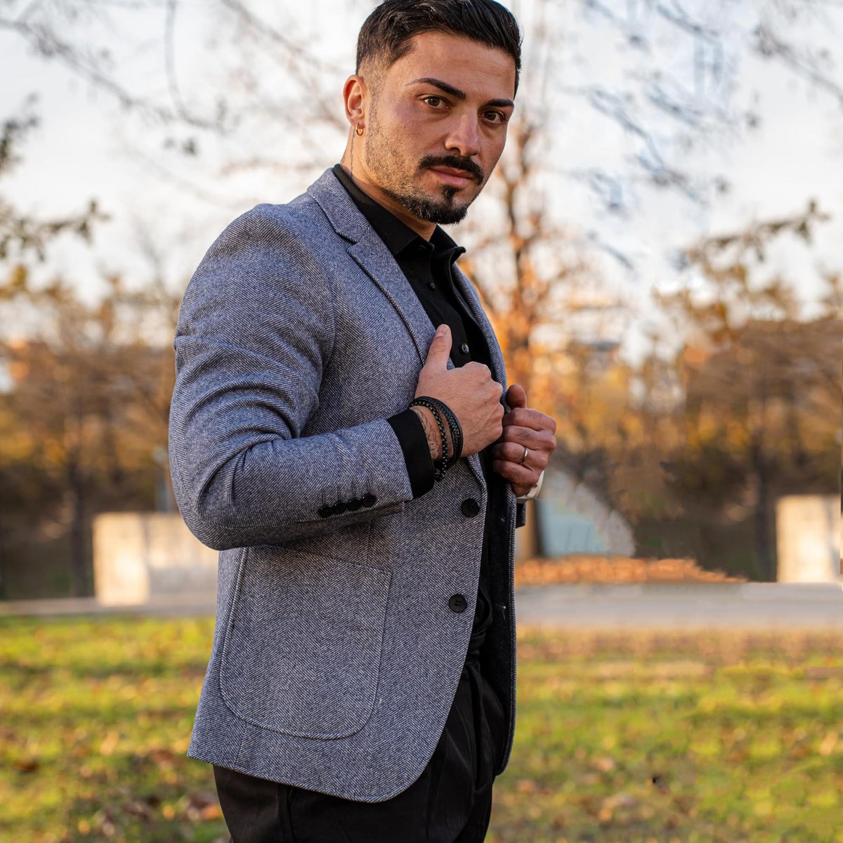 Leren armband "Held"