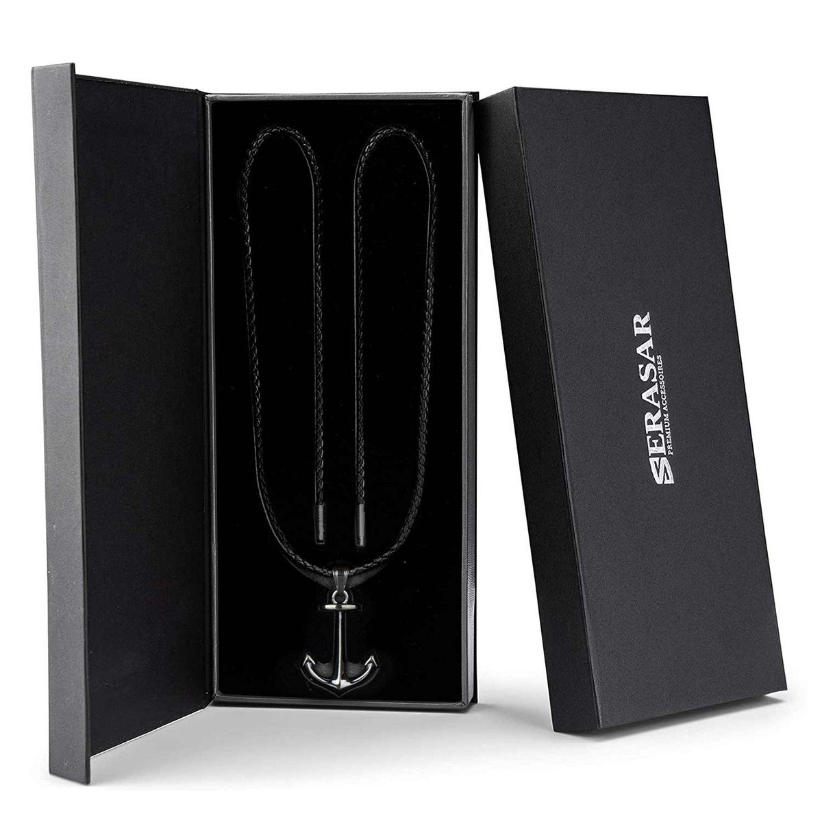 Leren ketting "Anker"