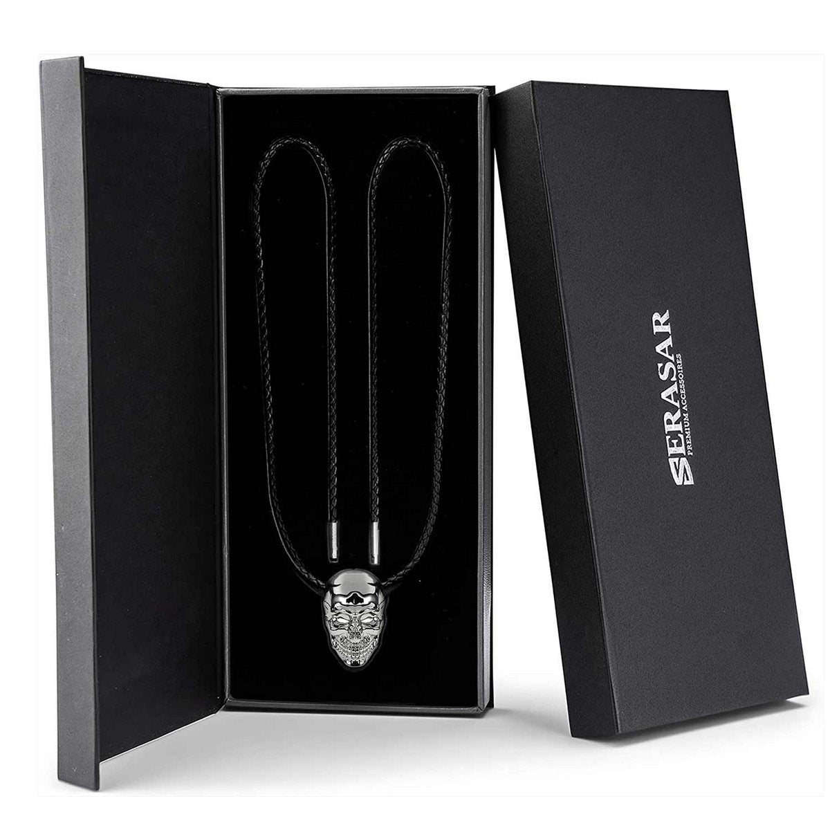 Leren ketting "Schedel"