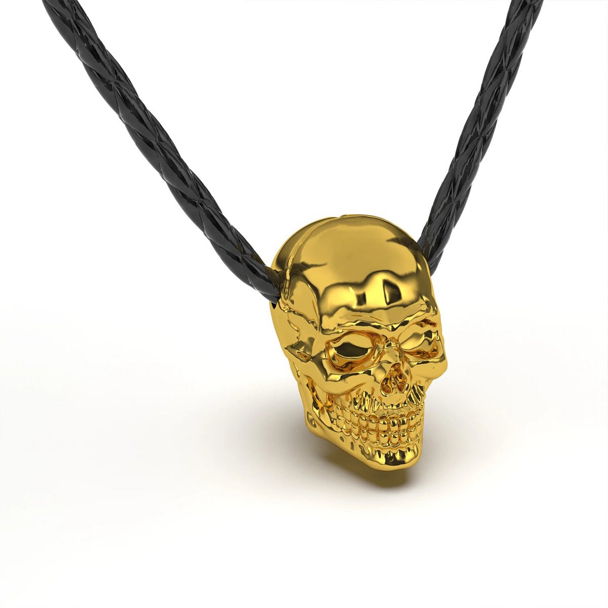 Leren ketting "Schedel"