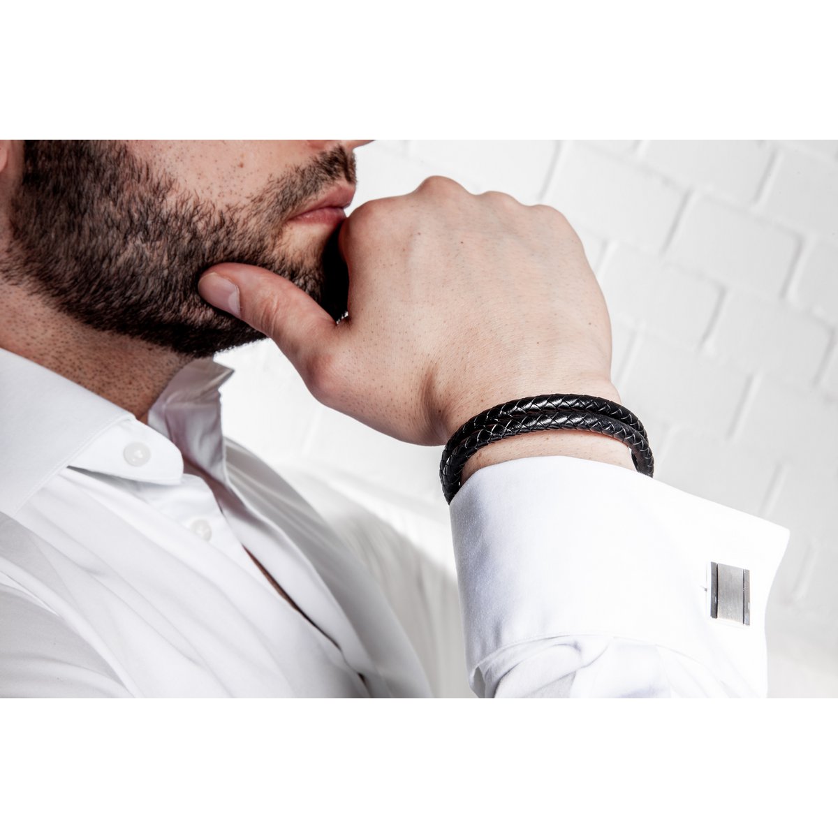 Leren armband "Dubbel"