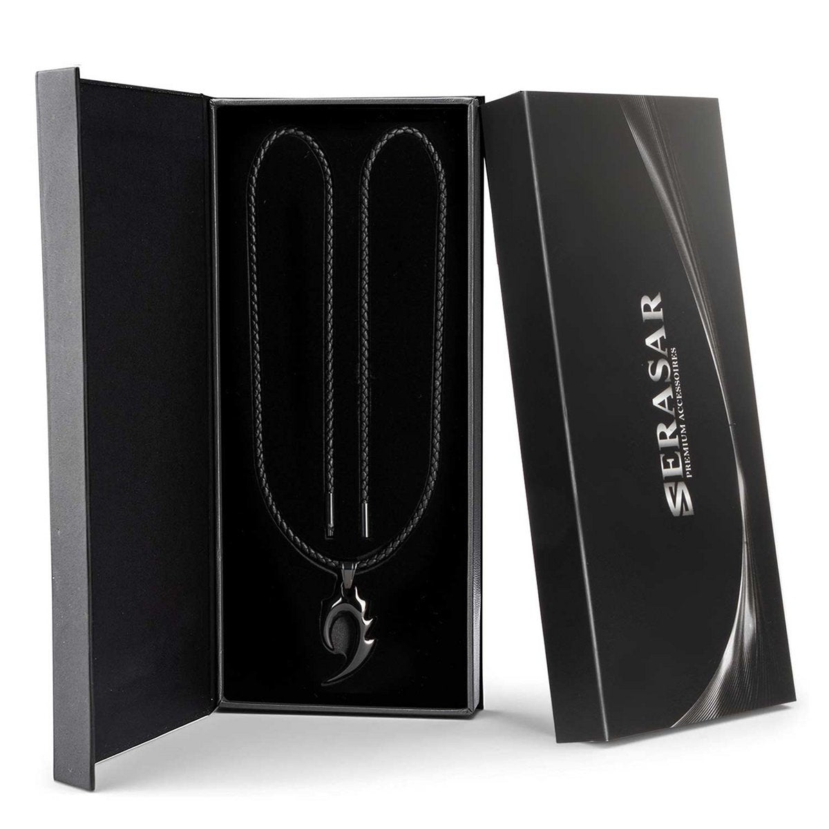 Leren ketting "Vlam"