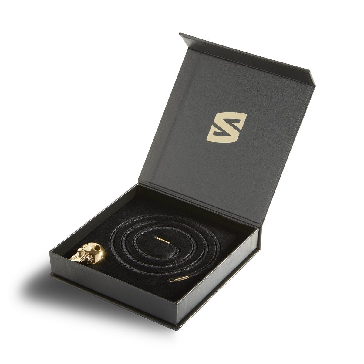 Leren ketting "Schedel"