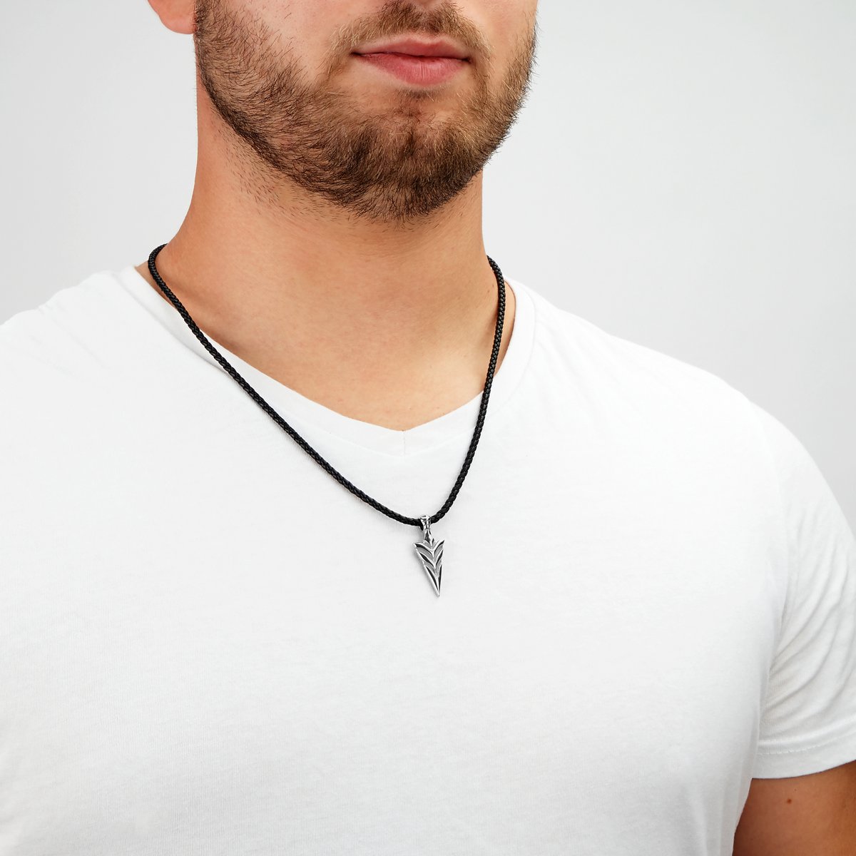 Leren ketting "Pijl"