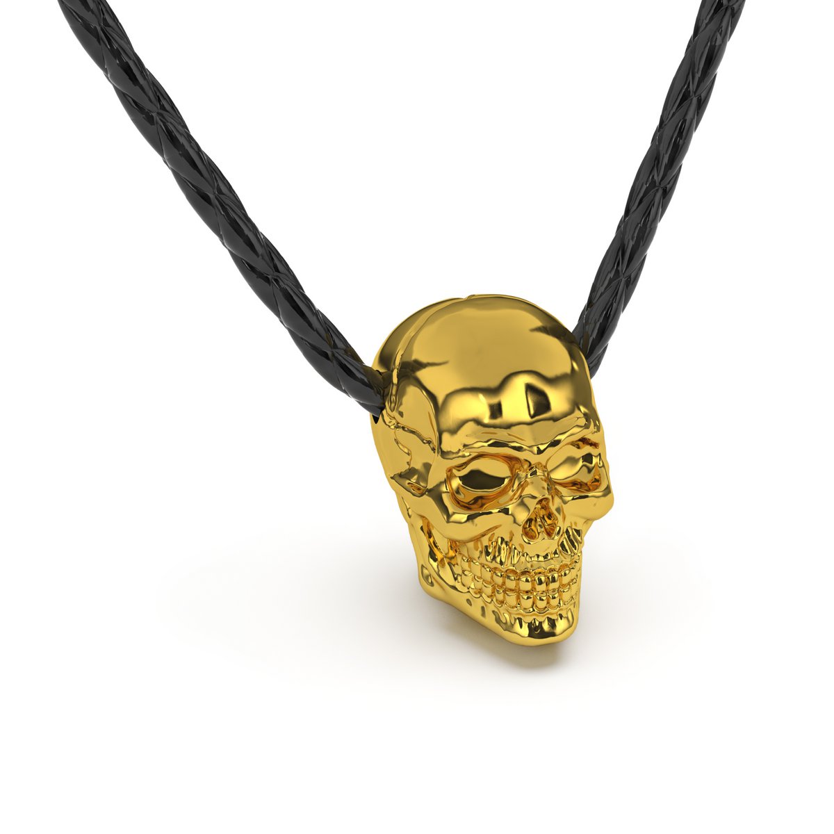 Leren ketting "Schedel"
