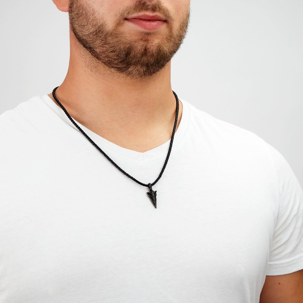 Leren ketting "Pijl"