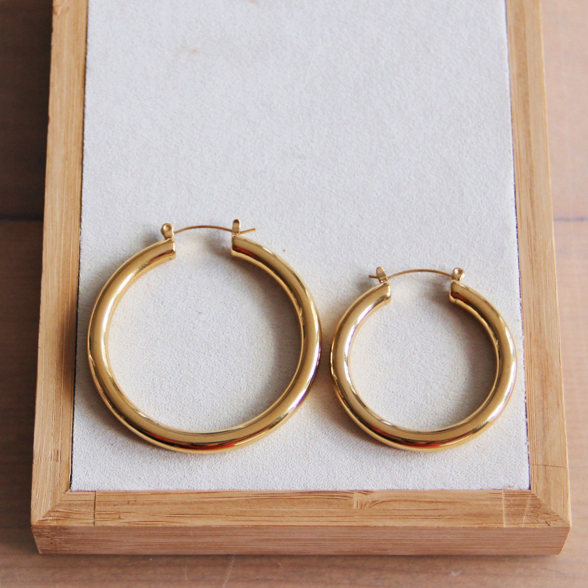 RVS ring maxi '40mm' β goud