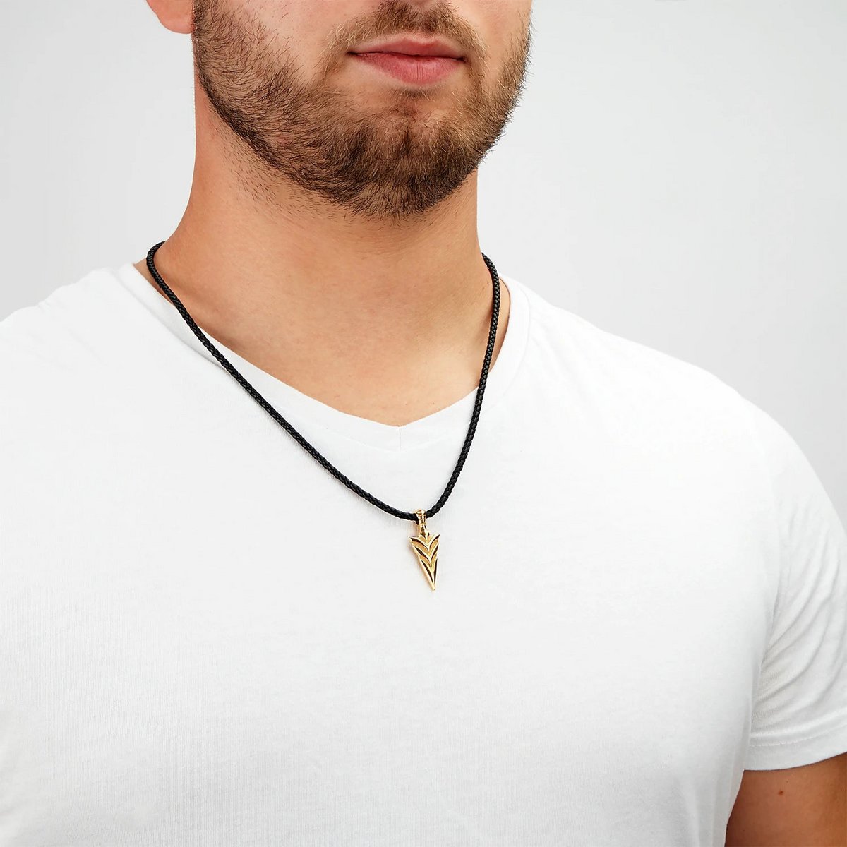 Leren ketting "Pijl"