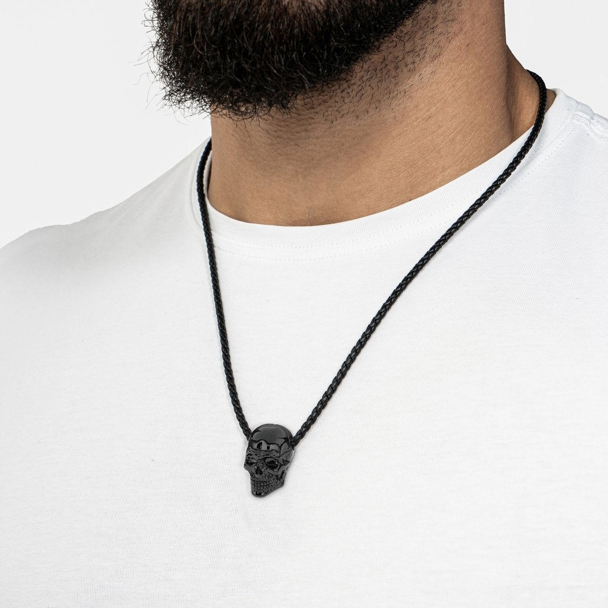 Leren ketting "Schedel"