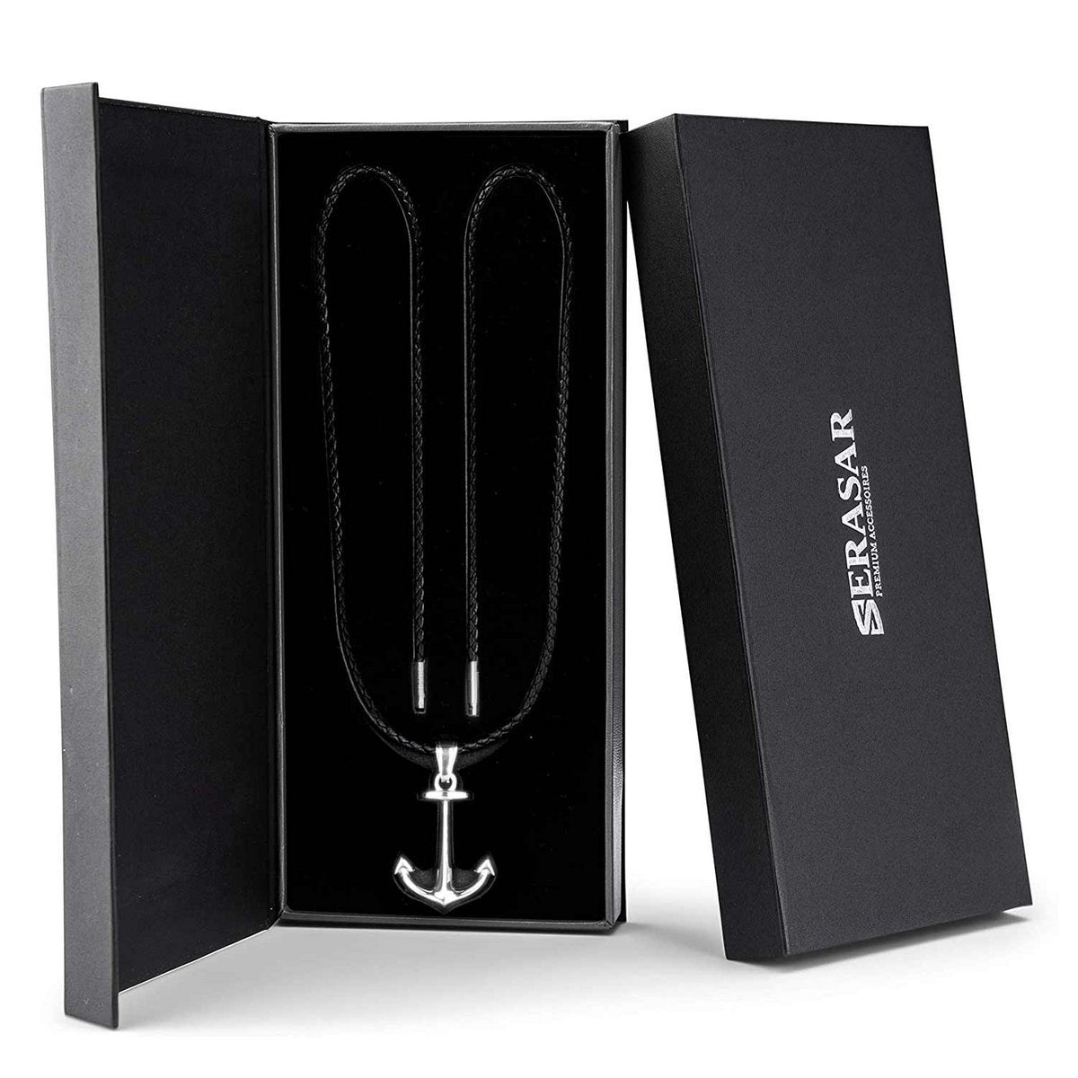 Leren ketting "Anker"