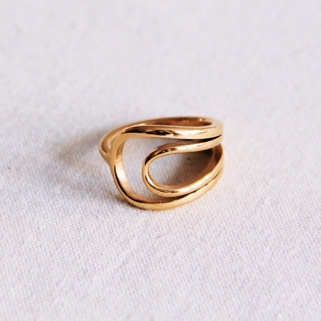 Stalen maanring