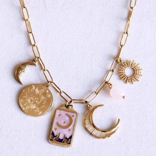 Charme ketting 'maan kind'