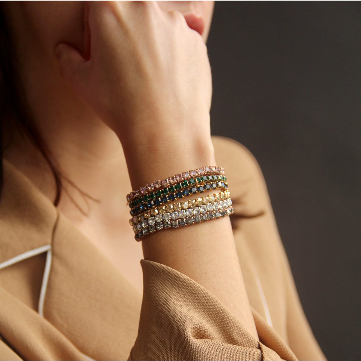 Alice Bracelet Crystal Gold