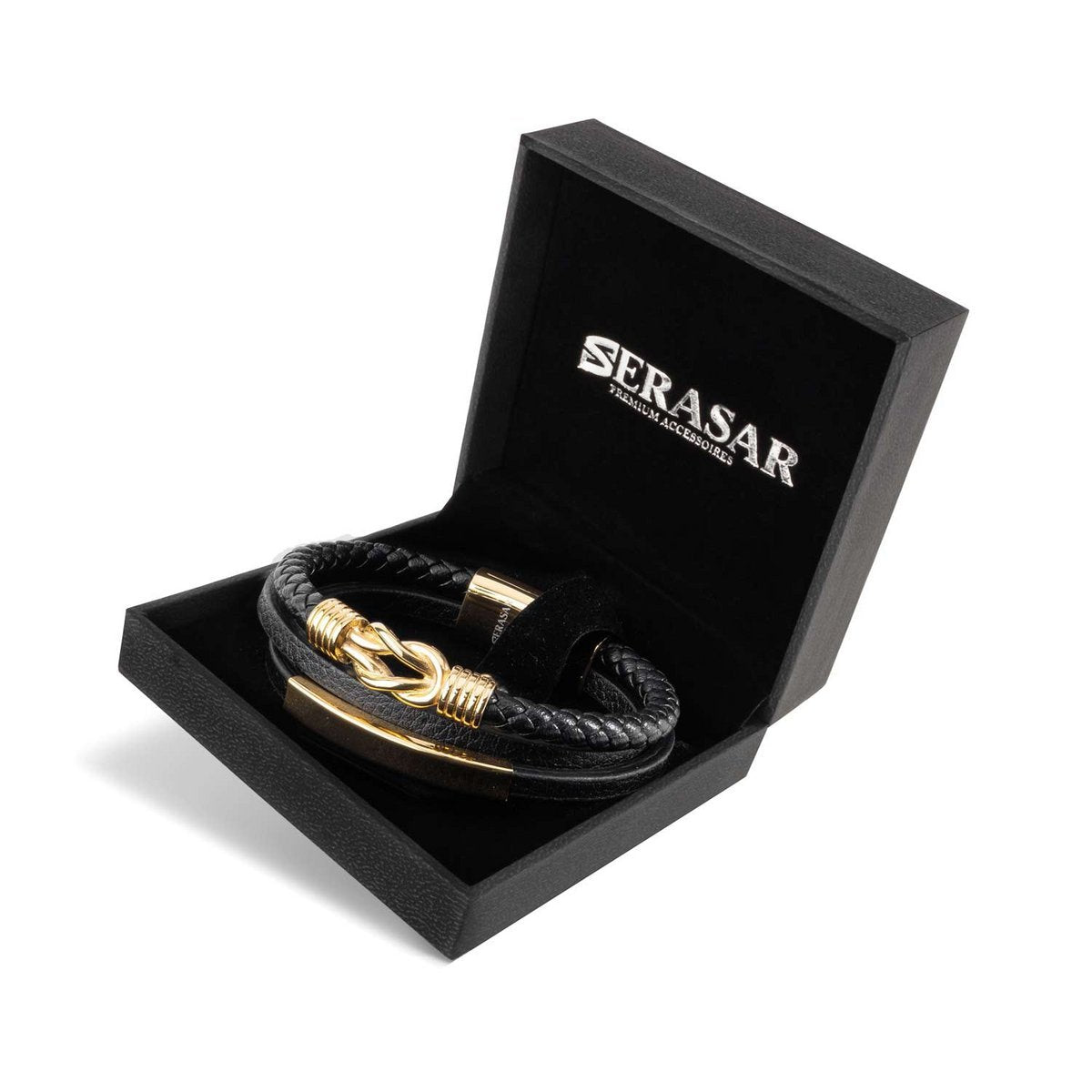 Leren armband "Trots" Goud