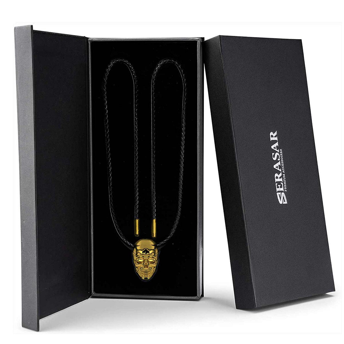 Leren ketting "Schedel"
