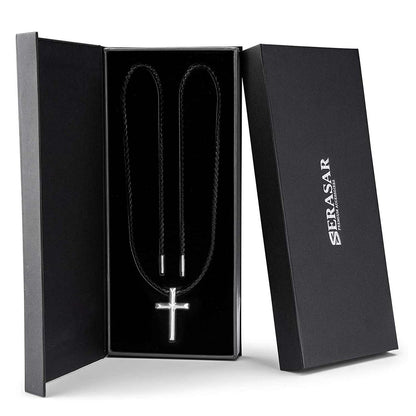 Leder Halskette "Kruis"