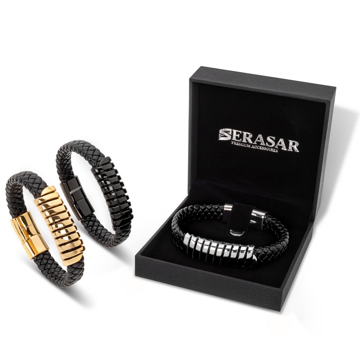 Leren armband "Helix"