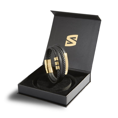 Leren armband "Brave"