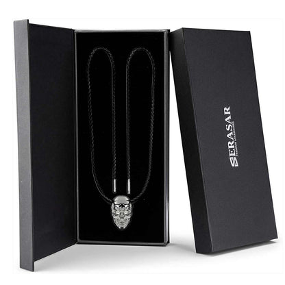 Leren ketting "Schedel"