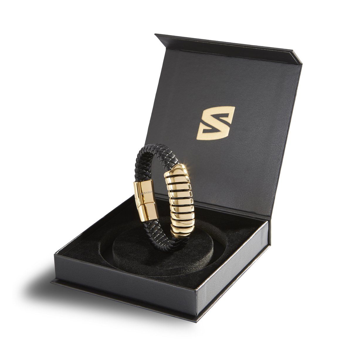 Leren armband "Helix"