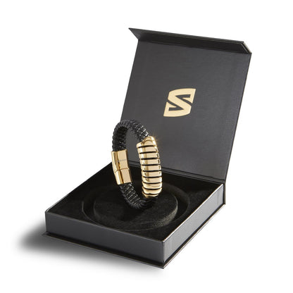 Leren armband "Helix"