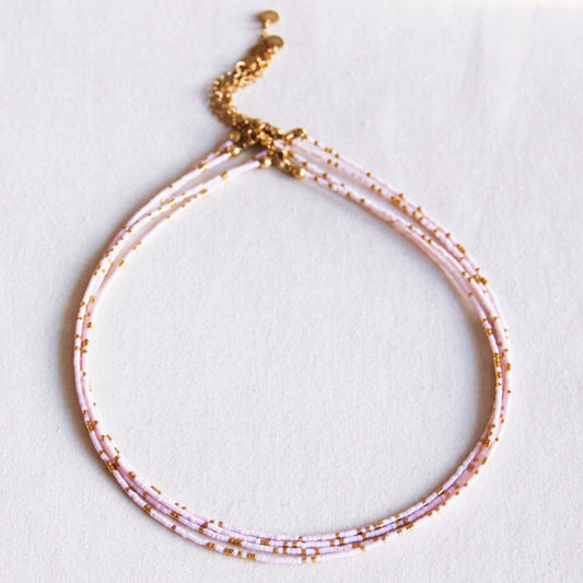 Kralen ketting - paars
