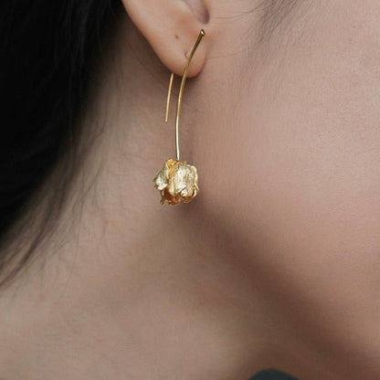 Unieke Tulpbloem Longline Oorbellen