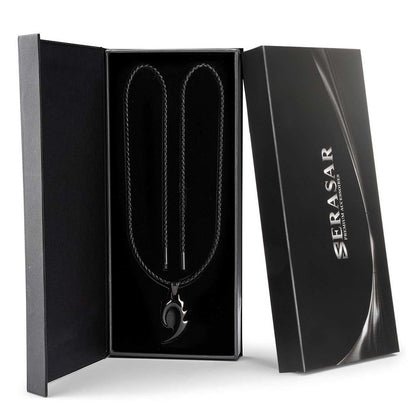 Leren ketting "Vlam"