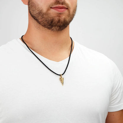 Leren ketting "Pijl"