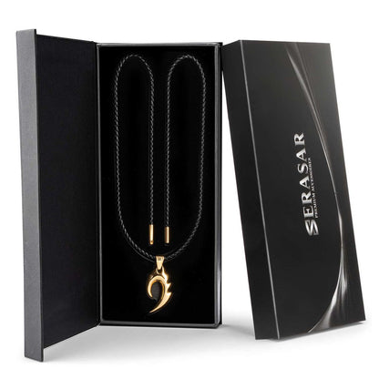 Leren ketting "Vlam"