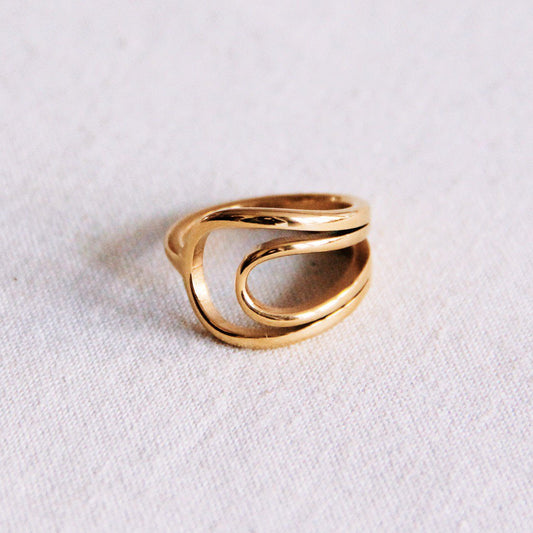 Stalen maanring
