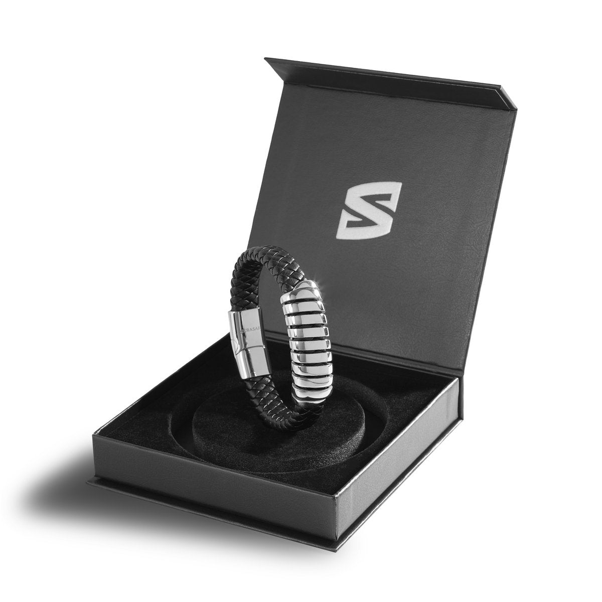 Leren armband "Helix"