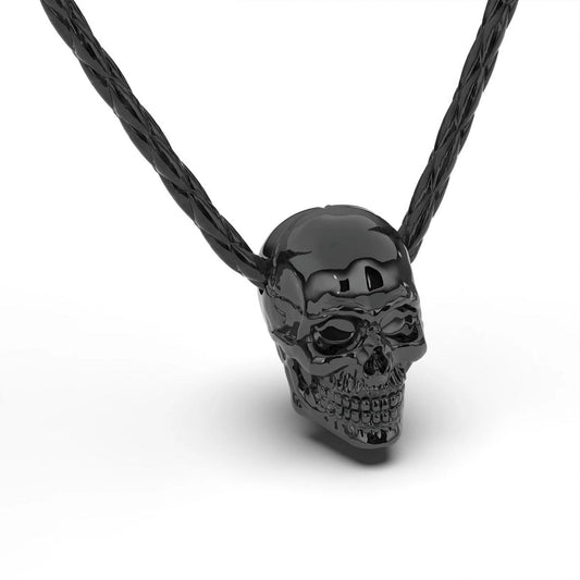 Leren ketting "Schedel"