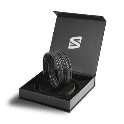 Leren armband "Wrap"